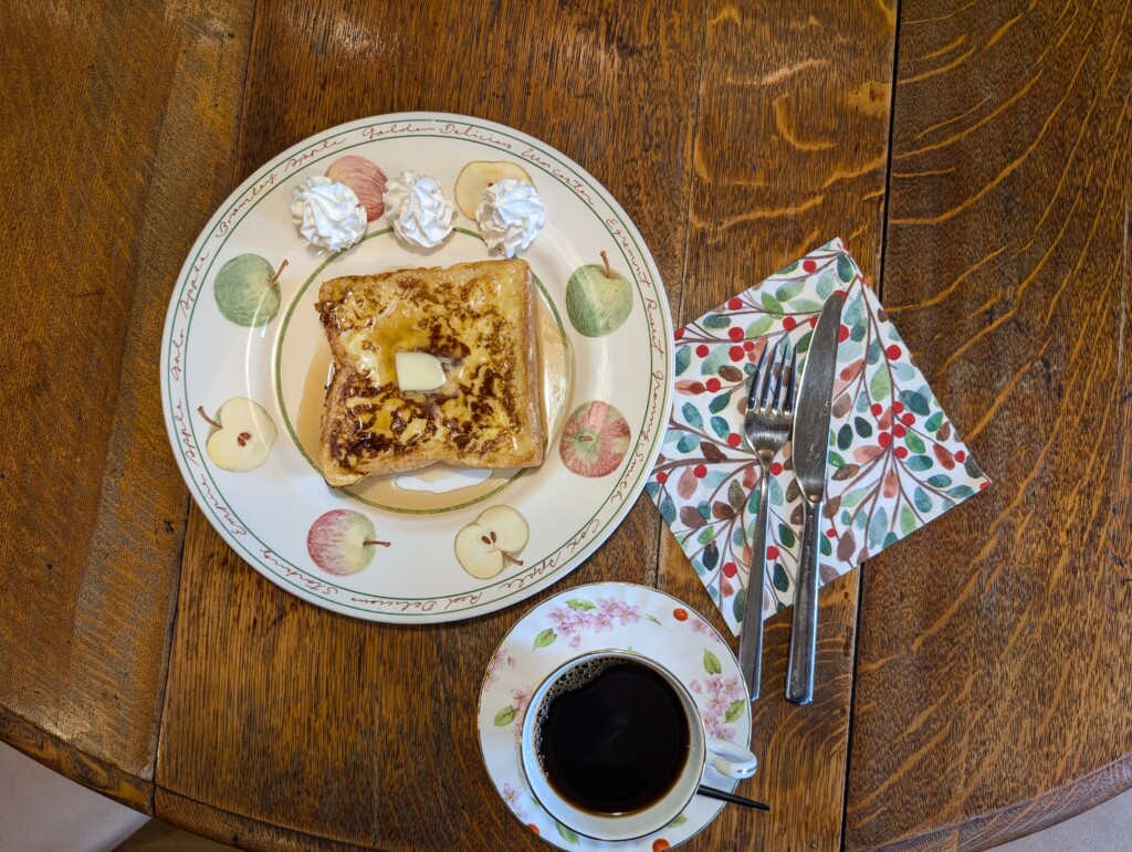 パンケーキと珈琲